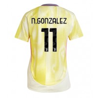 Fotballdrakt Dame Juventus Nicolas Gonzalez #11 Bortedrakt 2024-25 Kortermet